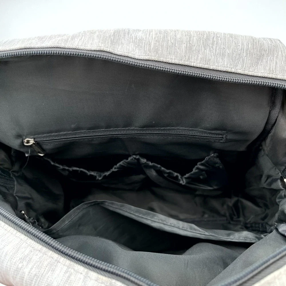 Eddie Bauer Cascade Backpack Wolf Slate Gray First Adventure Diaper Bag FLAWED